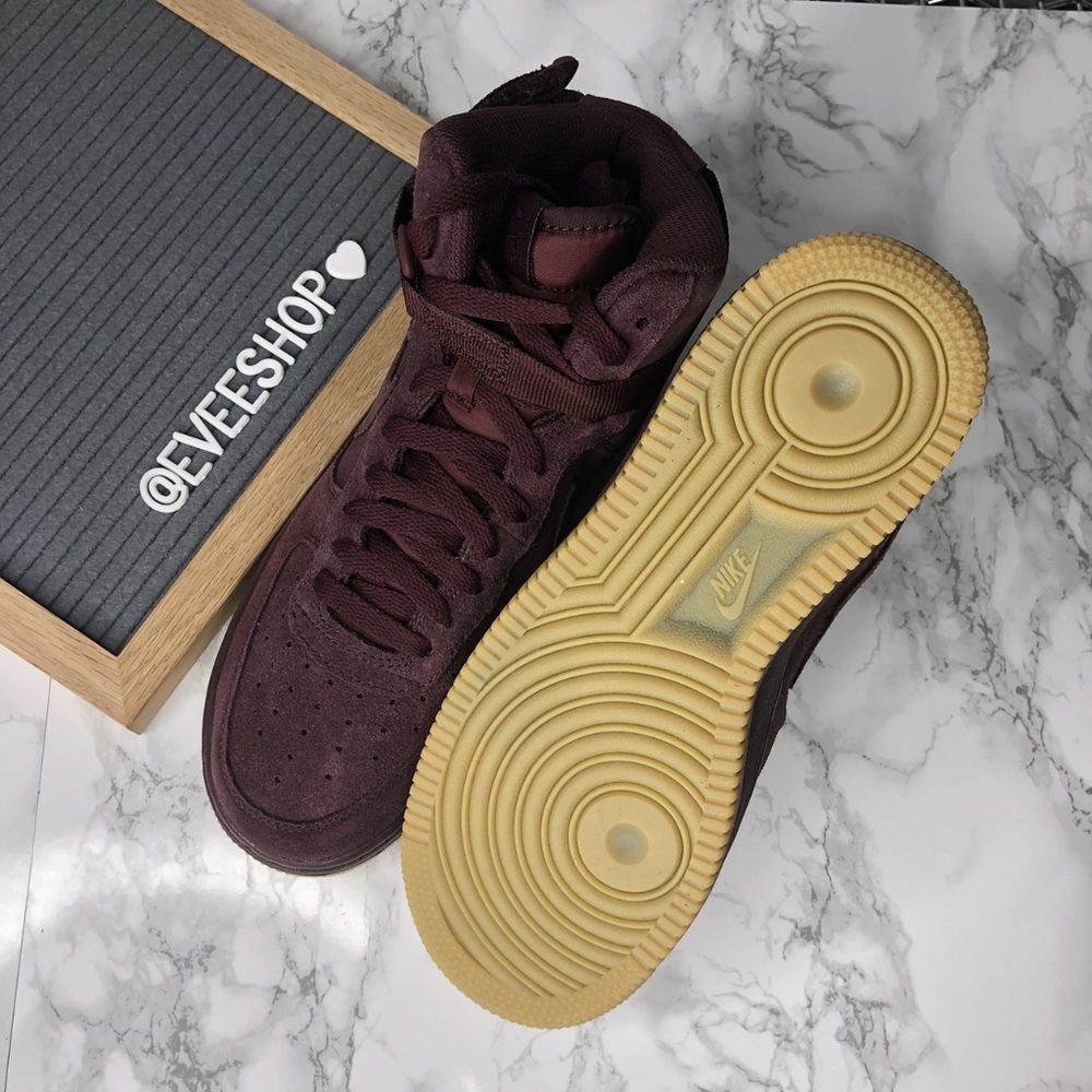 Nike Air Force 1 Burgundy suede - Picture 4 of 4